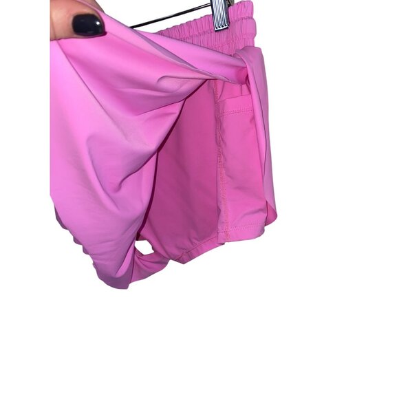LuoGongZi Womens Elastic Waist Pink Running Shorts M - Picture 4 of 6